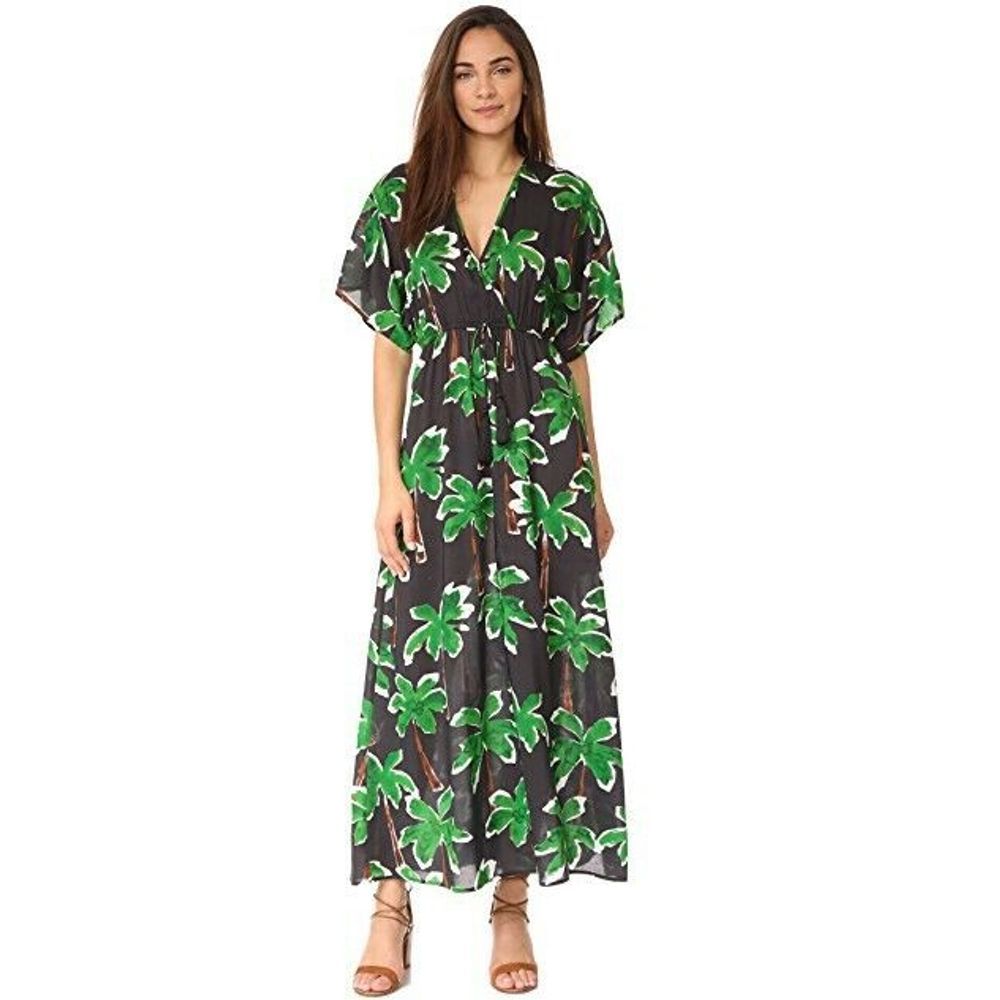 Cooper And Ella Green Jesse Kaftan Dress